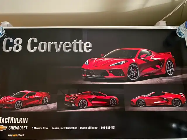2020 Corvette C8 Posters, original dealer C8 release posters htf - Photo 2
