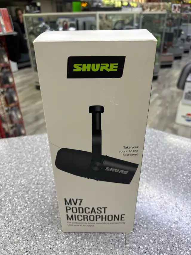 Shure MV7-K Podcast Microphone New
