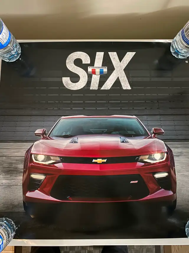 Camaro 6th generation dealer release poster double sided
