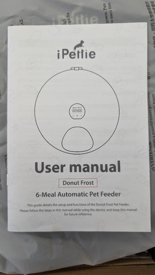 iPettie Donut Frost 6-Meal Automatic Pet Feeder – Open Box - Photo 6