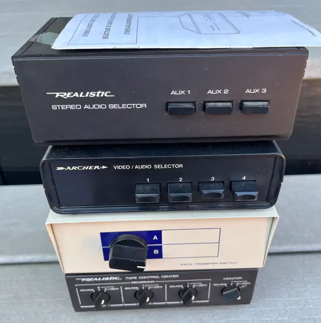 4 Vintage Audio Switches