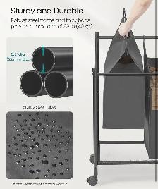 SONGMICS 4-Section Rolling Laundry Sorter – Large Capacity - Photo 6