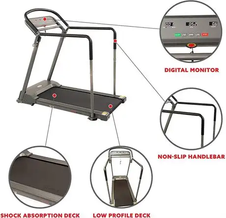 Sunny Health & Fitness SF-T7857 Walking Treadmill With Multi-Gri - Photo 3