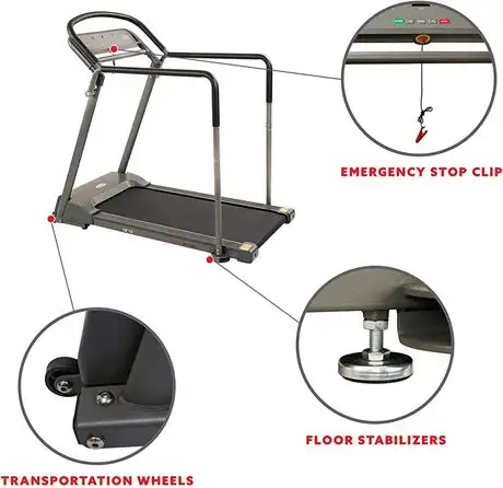 Sunny Health & Fitness SF-T7857 Walking Treadmill With Multi-Gri - Photo 4