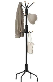 SONGMICS Freestanding Coat Rack – 12 Hook Metal Coat Tree