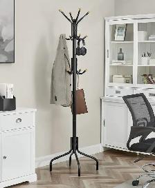 SONGMICS Freestanding Coat Rack – 12 Hook Metal Coat Tree - Photo 4
