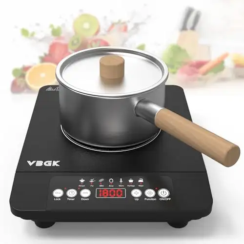 (New)VBGK Portable induction Cooktop,110V Single Burner Inductio