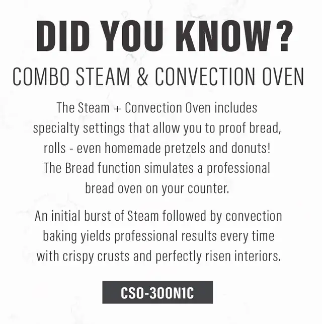 Cuisinart Combo Steam Plus Convection Oven, 9 Functions, LCD Dis - Photo 4