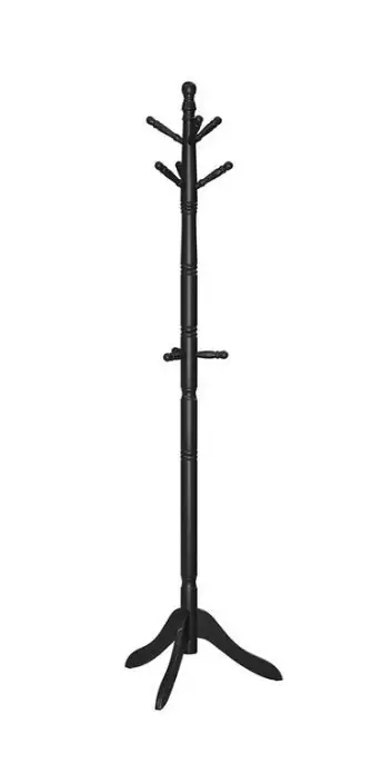 Solid Wood Coat Rack Stand – 10 Hook Freestanding Coat Tree