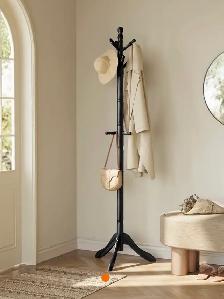 Solid Wood Coat Rack Stand – 10 Hook Freestanding Coat Tree - Photo 2