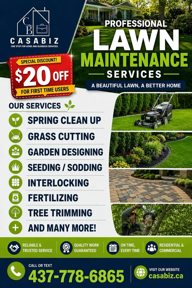Spring Cleanup/Flowerbeds/Lawn Mowing