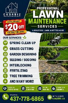 Spring Cleanup/Flowerbeds/Lawn Mowing