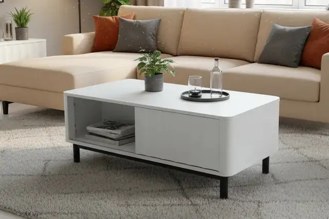 Brand New 2-door Coffee Table with Storage $ 99 - Photo 3