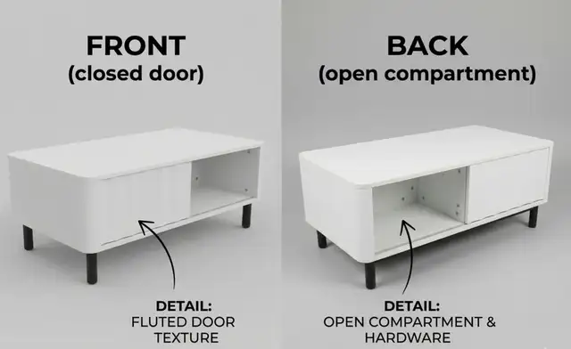 Brand New 2-door Coffee Table with Storage $ 99 - Photo 7
