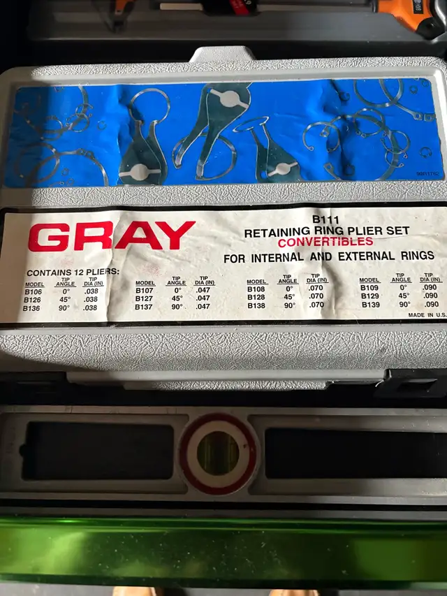 GRAY RING PLIER SET