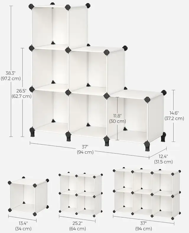 6-Cube Modular Storage Organizer - Photo 2
