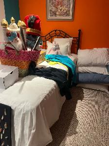 single bed with frame