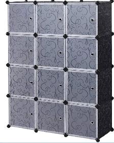 12-Cube Modular Wardrobe Storage Organizer