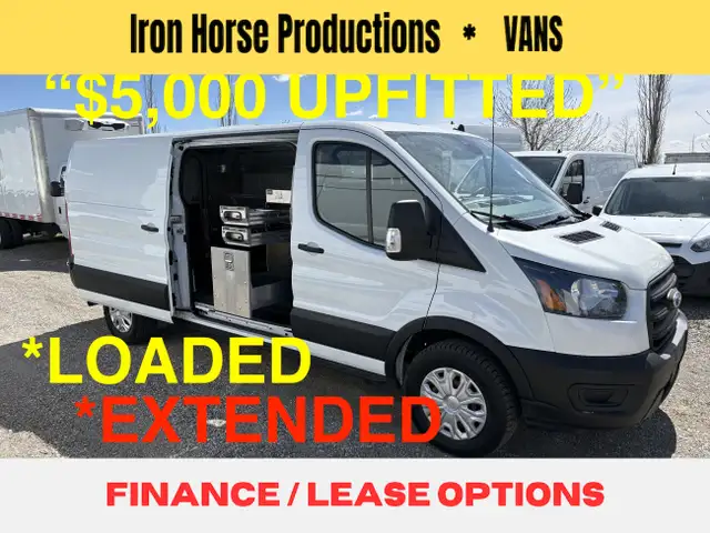 2020 Ford Transit Cargo Van UPFITTED $5,000 LOADED 'EXTENDED $AV