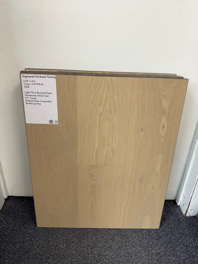 Engineered hardwood floor $3.39