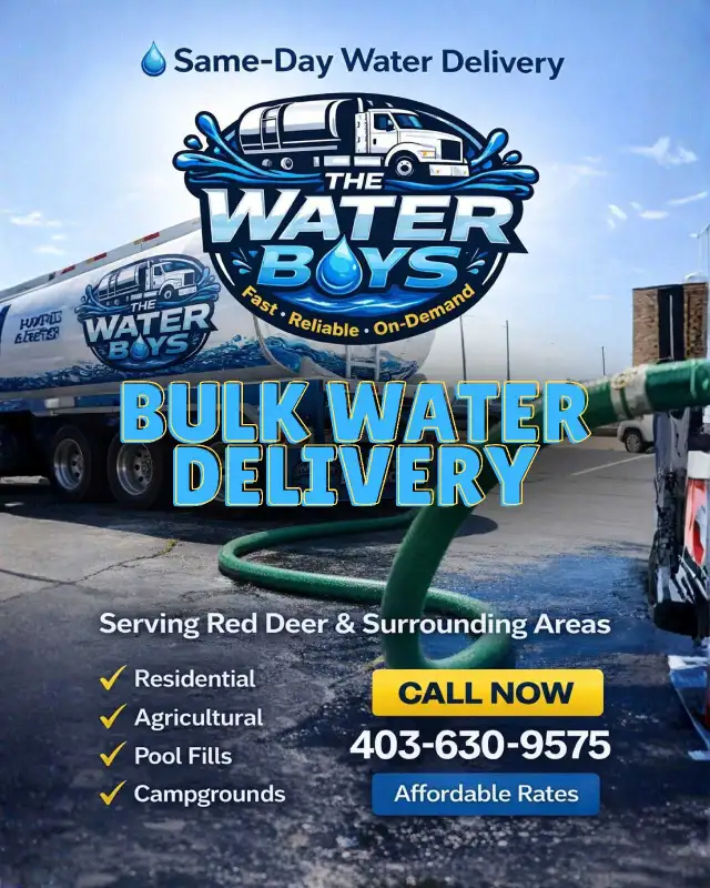 Water Delivery/Hauling — Red Deer & Central Alberta
