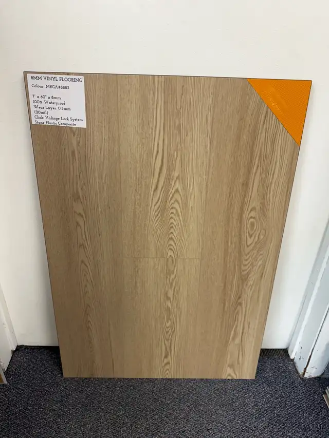 8mm vinyl flooring with pad $2.29 sqf