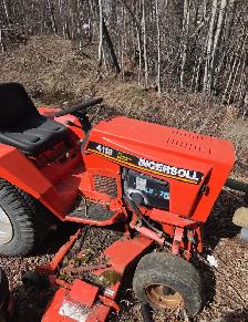 Tractor with tiller attachment