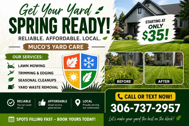 REGINA – HUGE SPRING CLEANUP DEAL