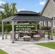 installation gazebos