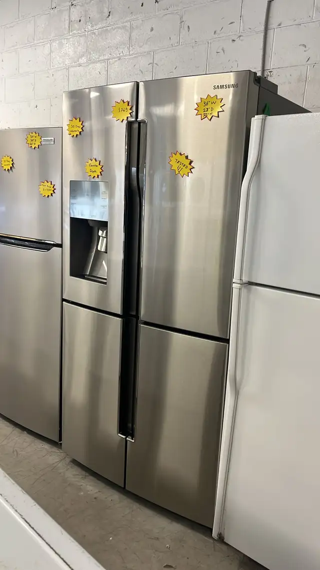 Samsung Counter Depth 36" 4 Door Refrigerator Fully Tested - Photo 2