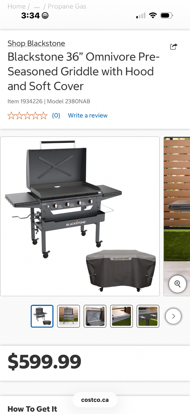 36" 4 burner blackstone