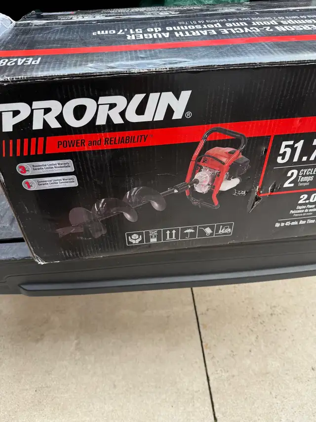 BRAND NEW PRORUN one-person EARTH AUGER