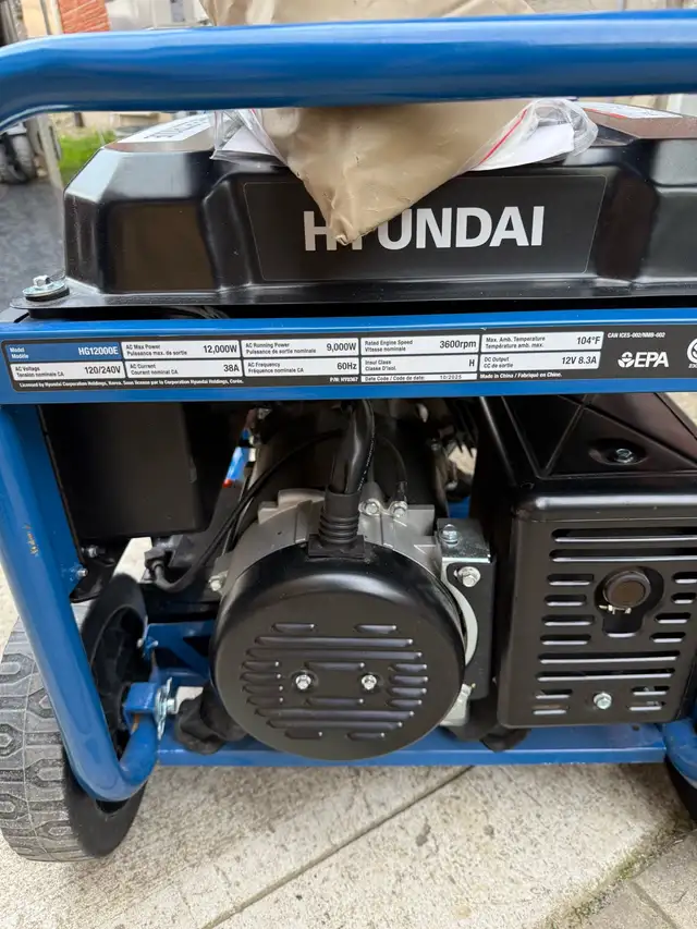 HYUNDAI GENERATOR WITH ELECTRIC START - Photo 4
