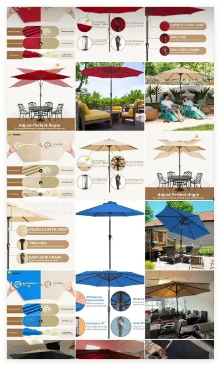 Brand New Patio Umbrella Dual-Vent $49 to $299