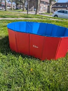 Durable Medium Size dog pool (never used)