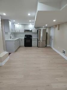 legal basement available immediately