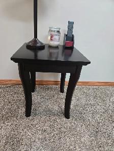 small wood end table