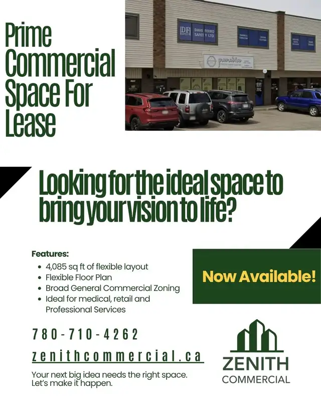 Prime Commercial Space for Lease