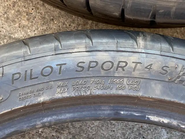 Michelin Pilot Sport 4S Tires. 255/35 ZR19