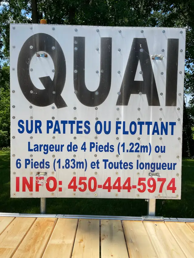 Quai aluminium