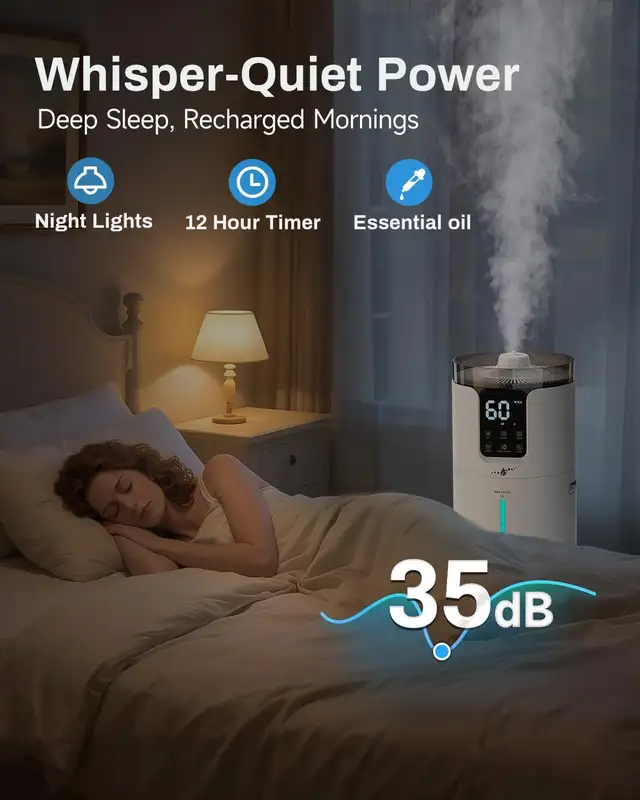 2 Brand New Lacidoll Humidifier large room 16L/4.2Gal - Photo 4