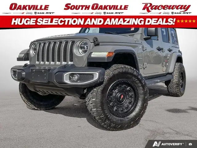 2020 Jeep Wrangler 4DR SAHARA | HEATED LEATHER | NAV & SOUND GRO