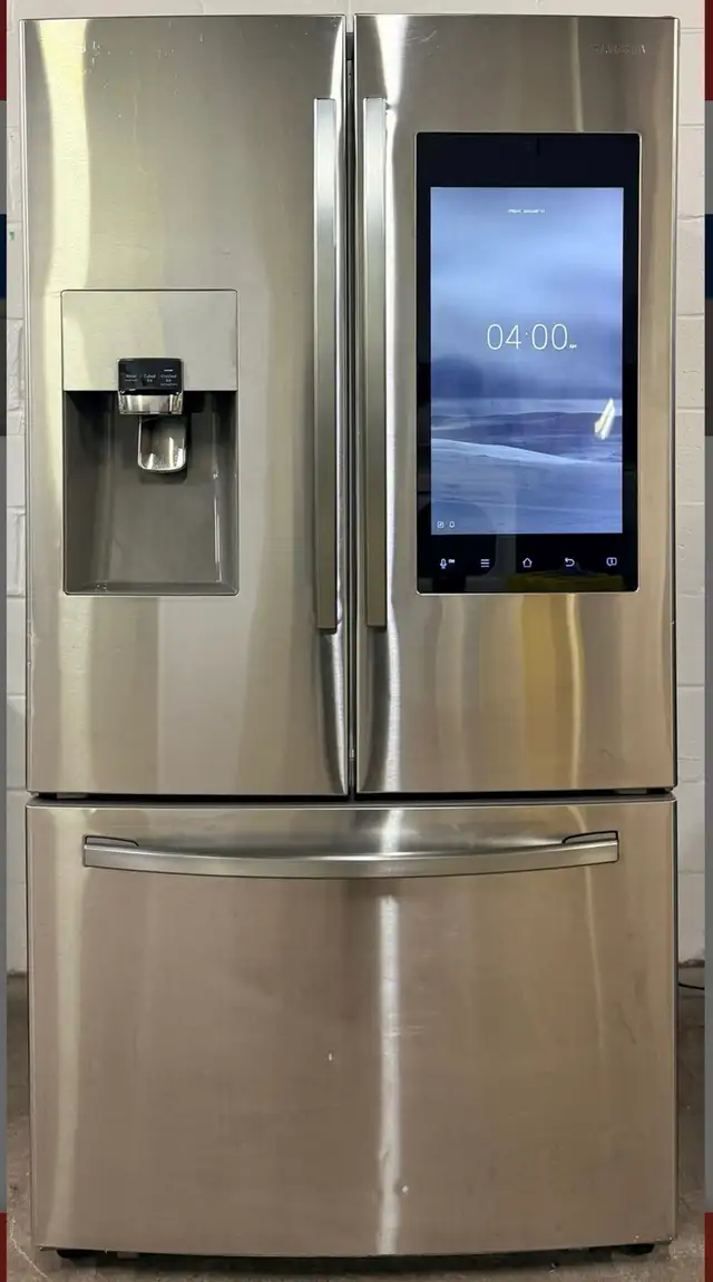 - Refrigerator "SAMSUNG" With Touch Pad Screen H70/W36/D34