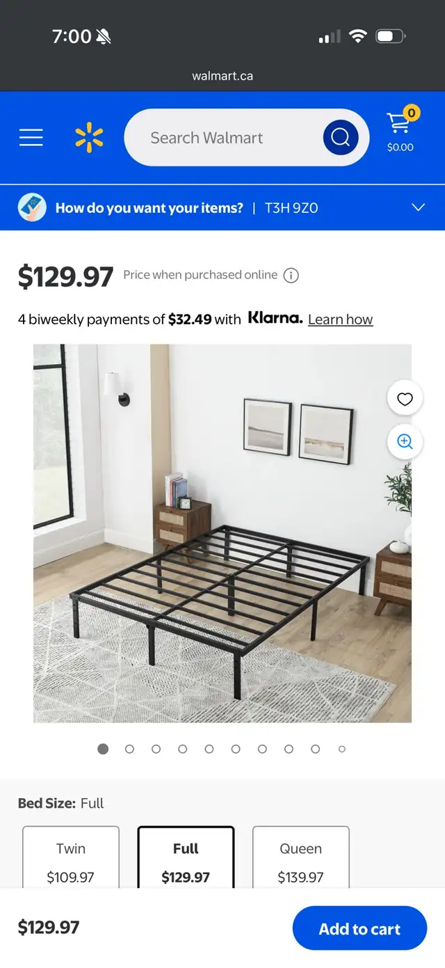 QUEEN METAL BED FRAME