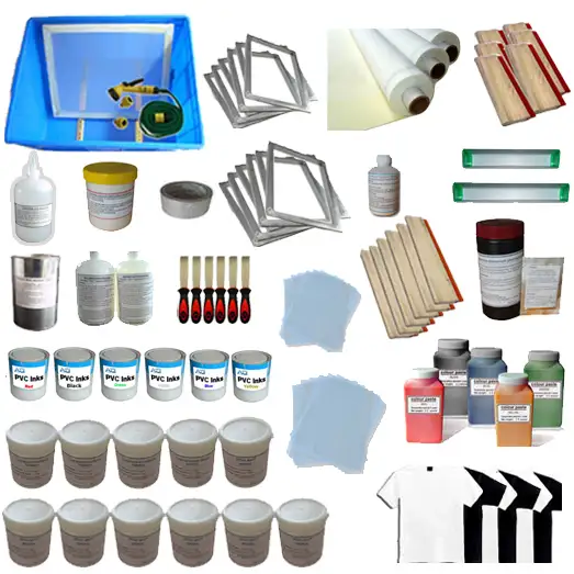 6 Color Silk Screen Printing Accessories Full Set Kit 006531 - Photo 4