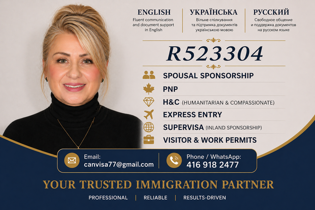 Canadian Immigration Consultant • PR • Spousal • Work Permits