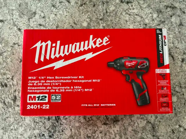 New Milwaukee M12 Screwdriver Kit