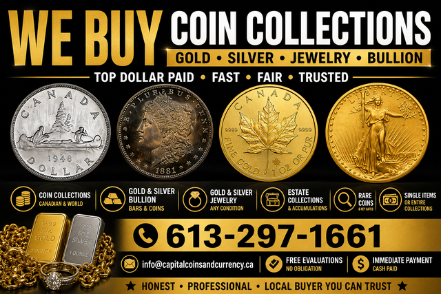 BUYING COIN COLLECTIONS, GOLD, SILVER & JEWELRY