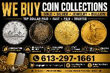 BUYING COIN COLLECTIONS, GOLD, SILVER & JEWELRY