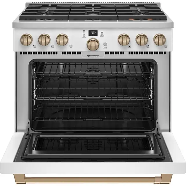 GE Café Commercial Style Range C2Y366P4TW2 36' Smart Dual-Fuel M - Photo 4
